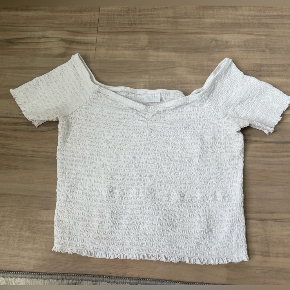 Abound Off The Shoulder Smocked Top